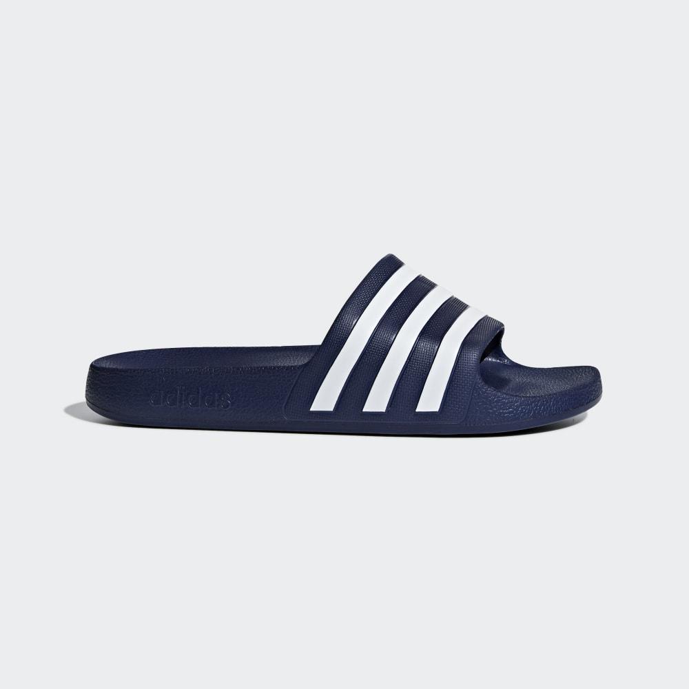 Papuci Adidas Adilette Aqua Barbati Romania - Albastri Inchis/Albi F35542